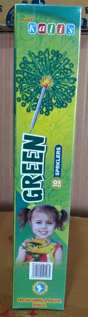 10cm Green Sparklers