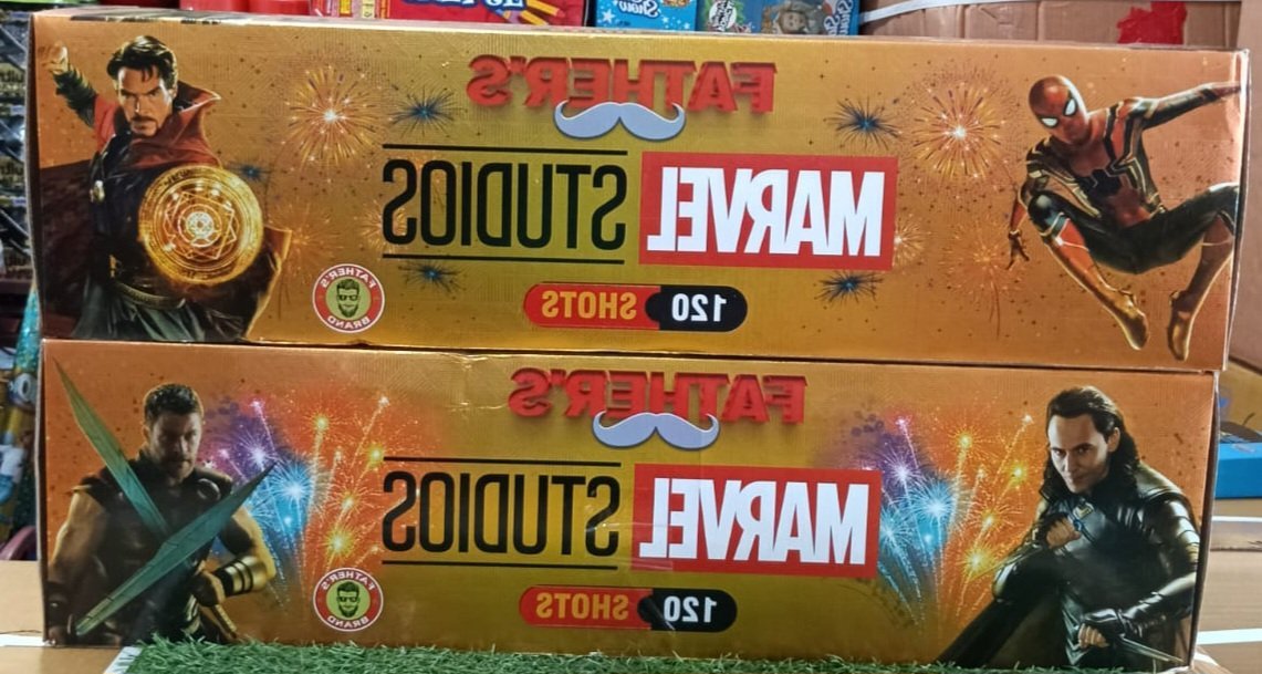 120 Shot Multicolour with Crackling